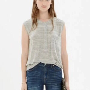 Madewell Hi Lo Tipoff Placket Top with Poc…